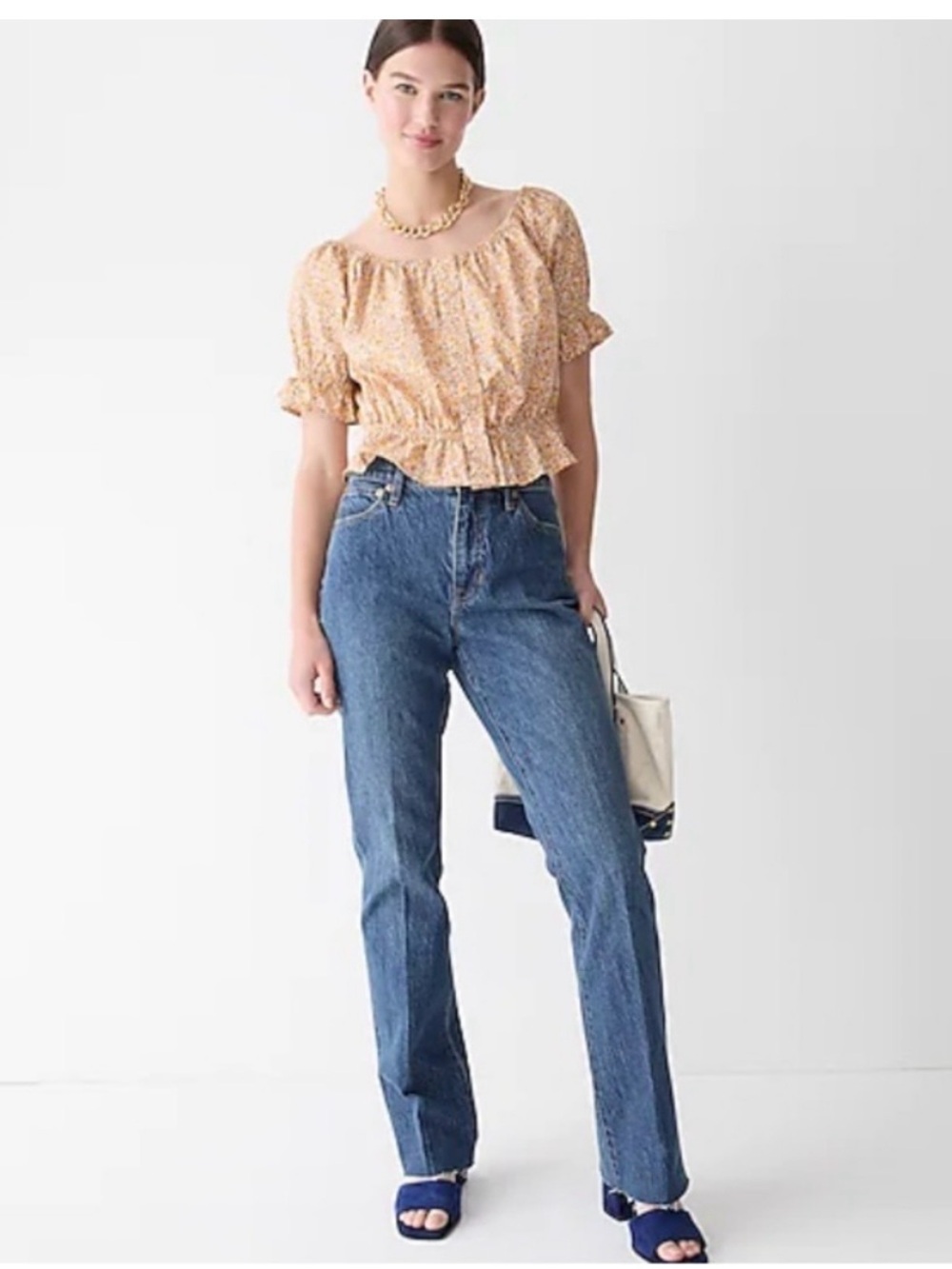 NWOT J. Crew Full-Length Demi-Boot Jean in Kamari Wash Raw Hem Women's Size 29 - Picture 2 of 10